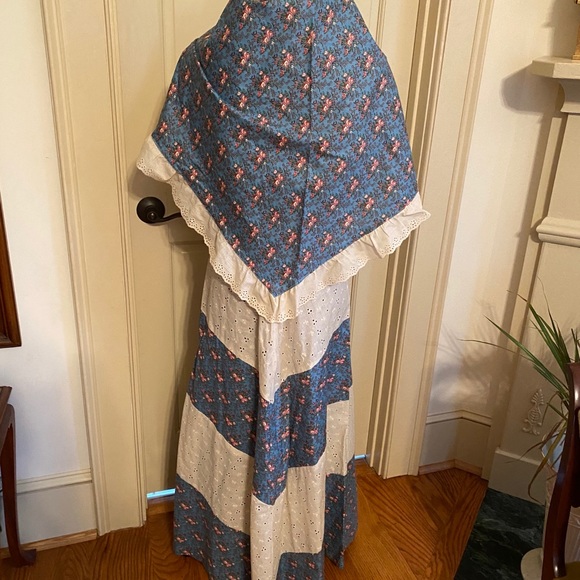 Vicky Vaughn junior vintage dress eyelet shawl - Picture 4 of 6